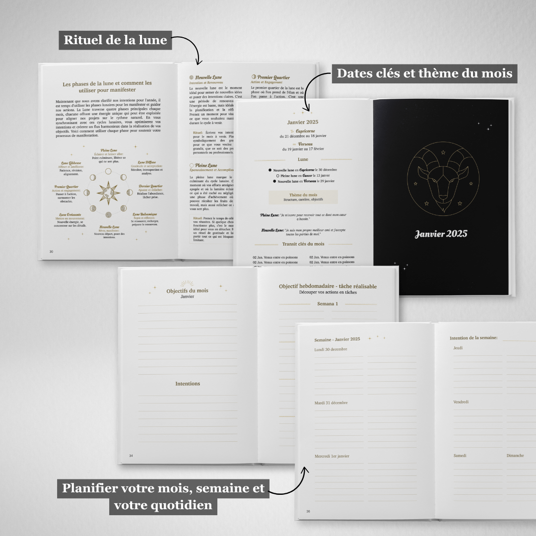 Astro Planner 2025 - Mon agenda astrologique - Reading Planets