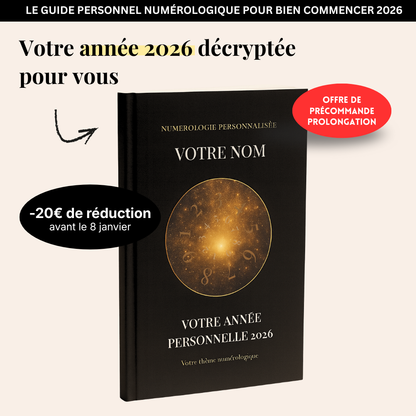 Numerology Book - Analyse numérologique personnalisée de votre année 2026
