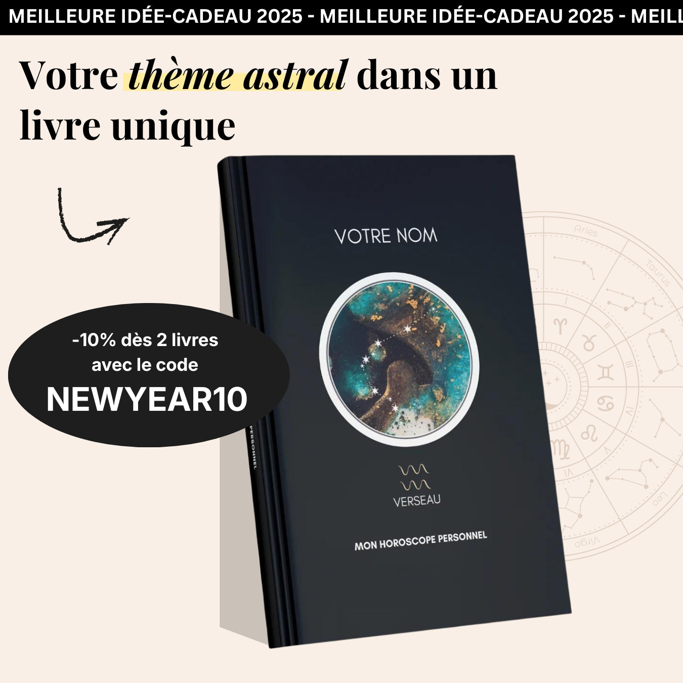 AstroBook – Personalized Birth Chart Horoscope Book